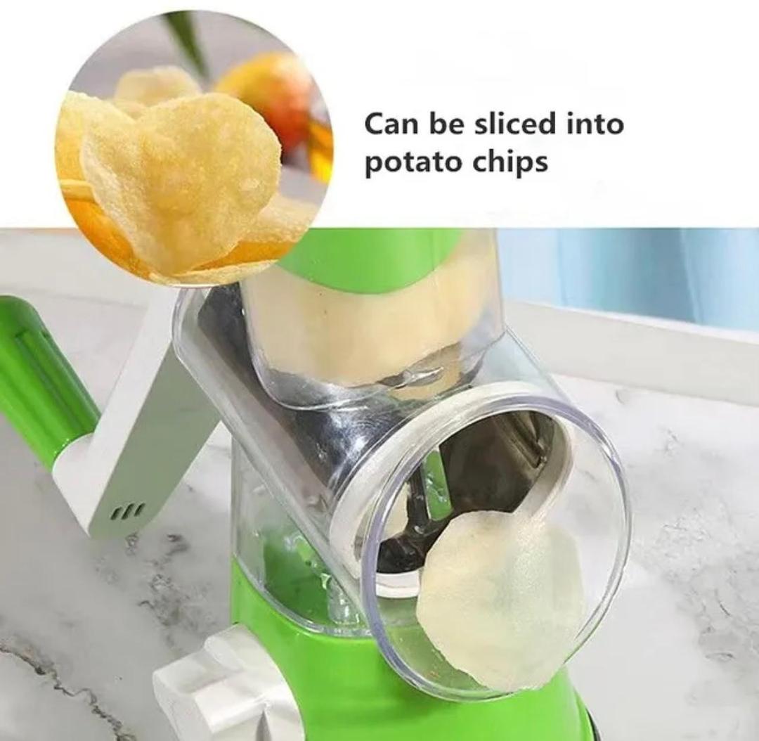 Multi-Functional Tabletop Drum Grater I Manual Vegetable Cutter Slicer & Grater | Chopper