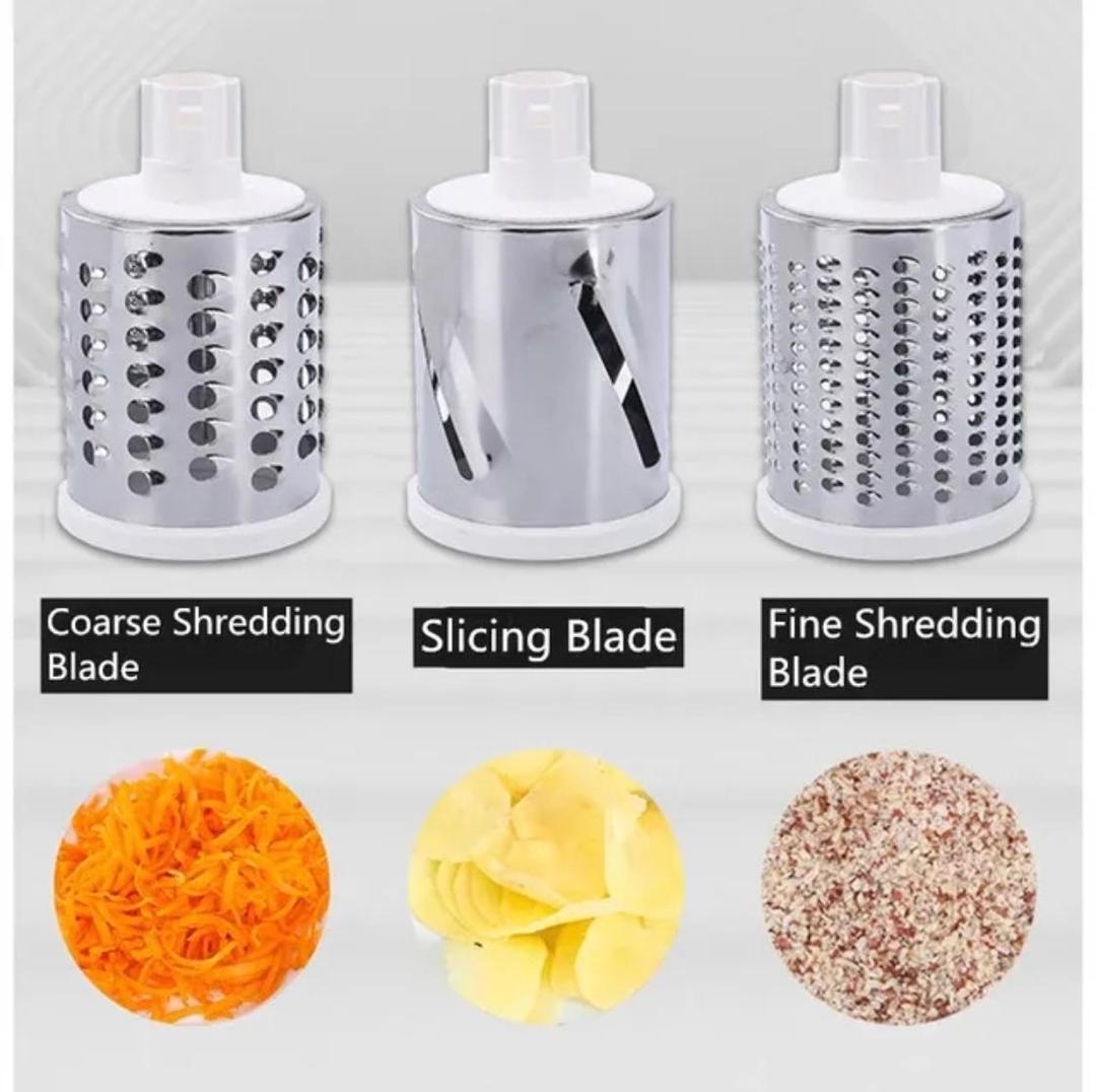 Multi-Functional Tabletop Drum Grater I Manual Vegetable Cutter Slicer & Grater | Chopper
