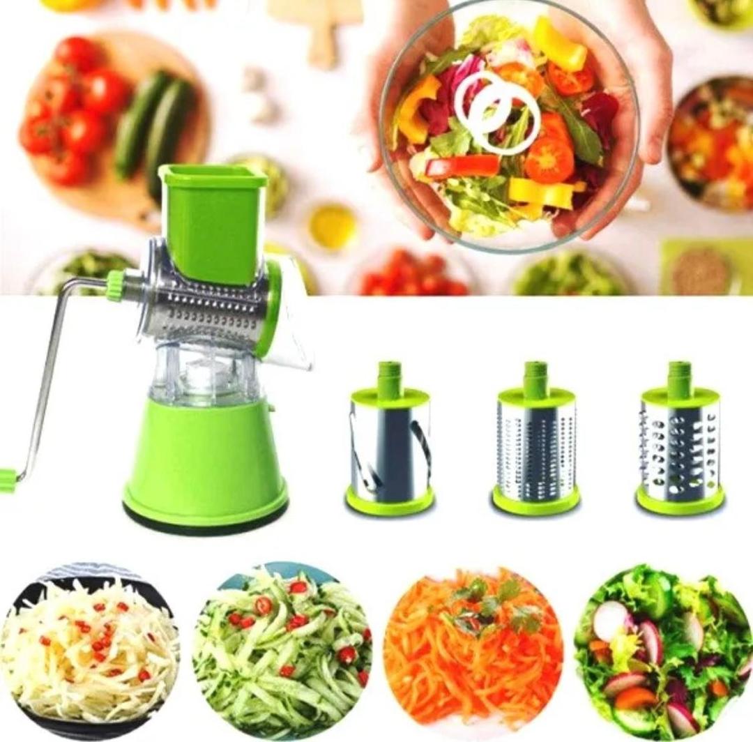 Multi-Functional Tabletop Drum Grater I Manual Vegetable Cutter Slicer & Grater | Chopper