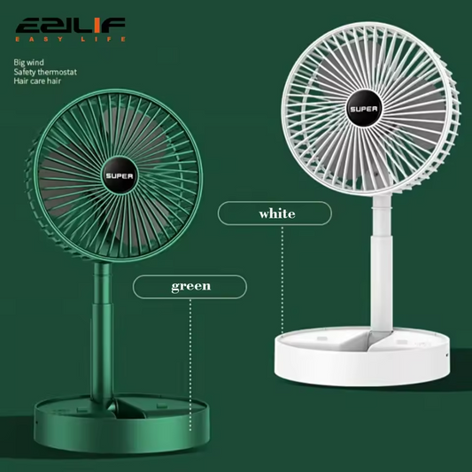 Mini Folding Telescopic Fan 3 in 1 Sizes.